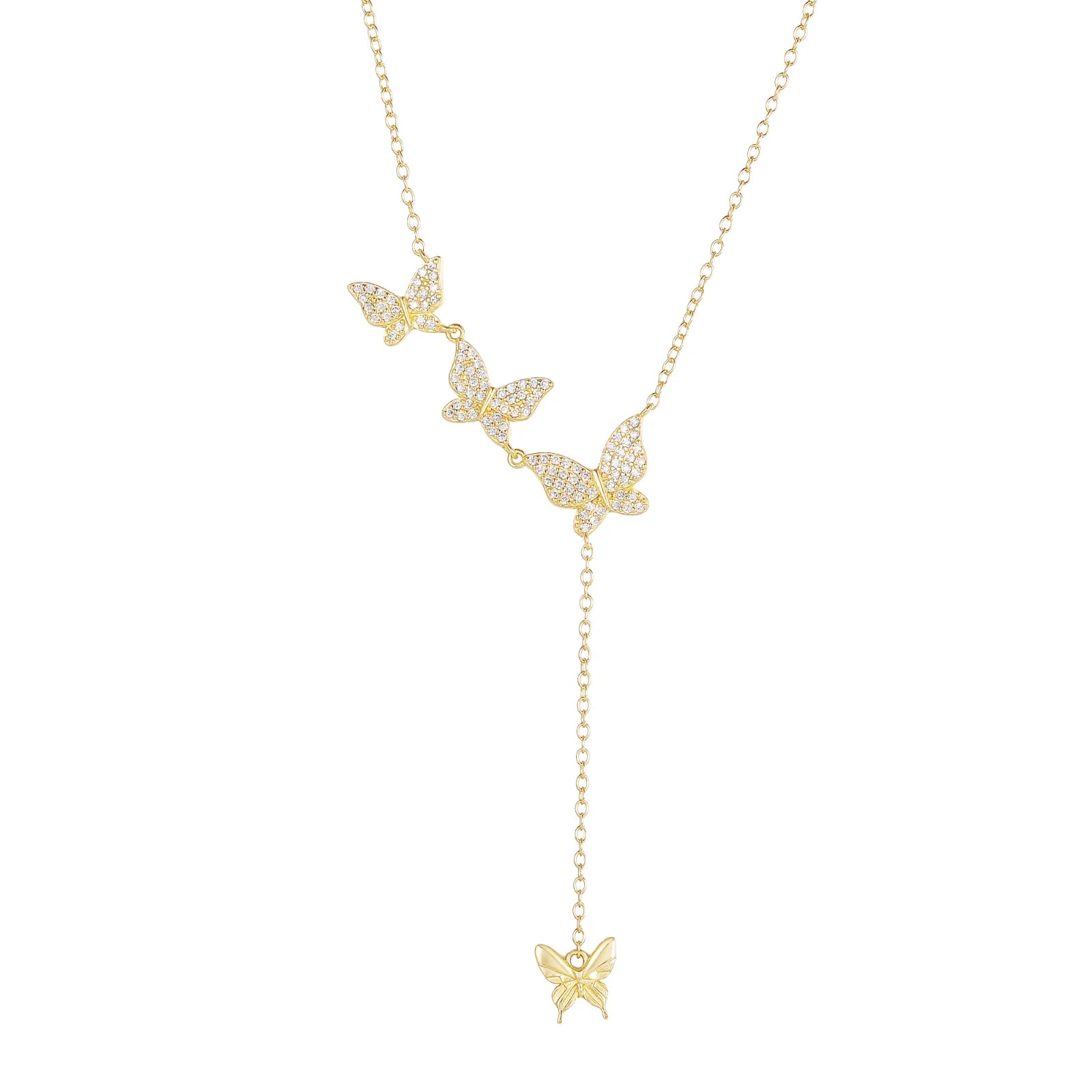 Butterfly Pendant Necklace for Women – 925 Sterling Silver with Zircon, Ideal Gift for Anniversary or Engagement