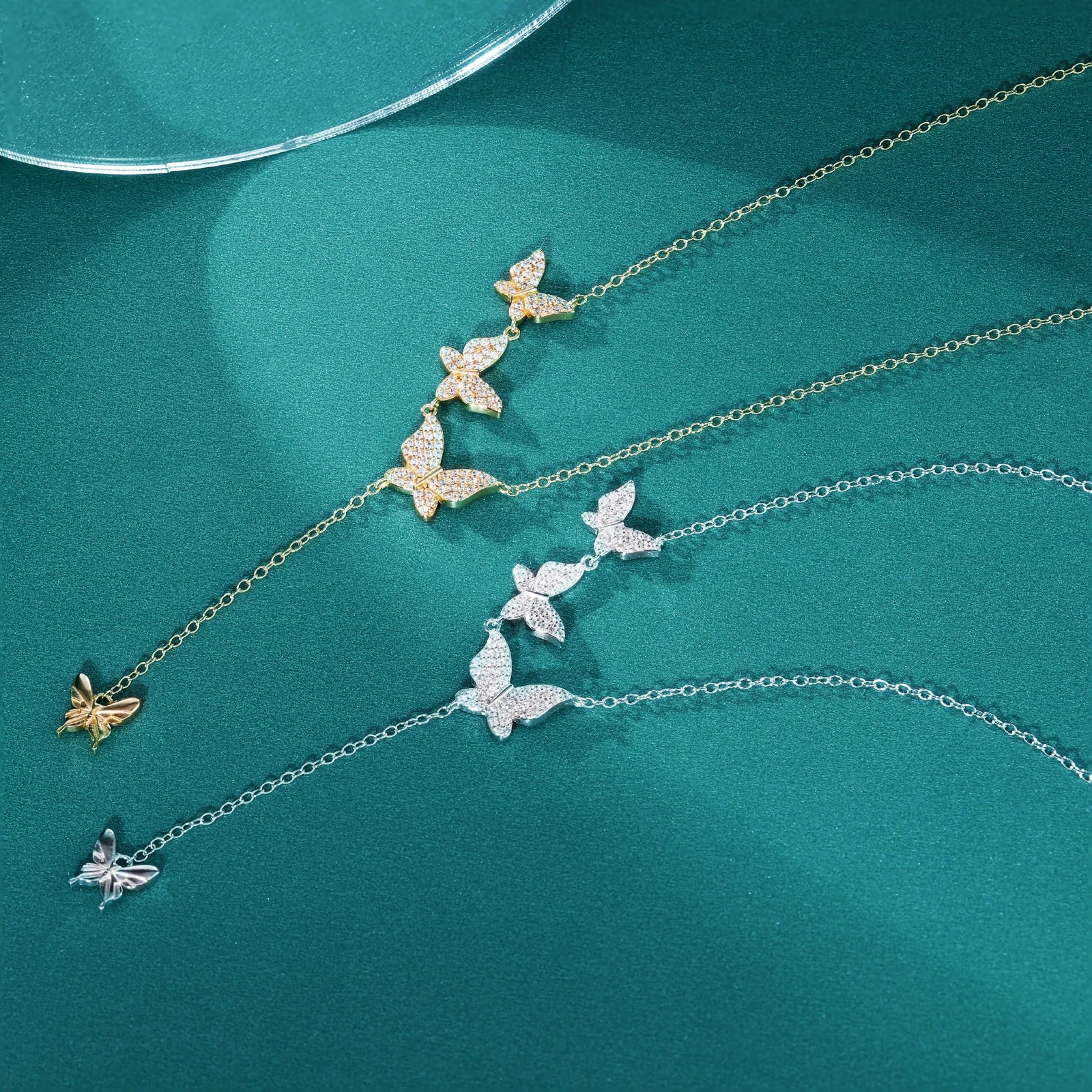 Butterfly Pendant Necklace for Women – 925 Sterling Silver with Zircon, Ideal Gift for Anniversary or Engagement