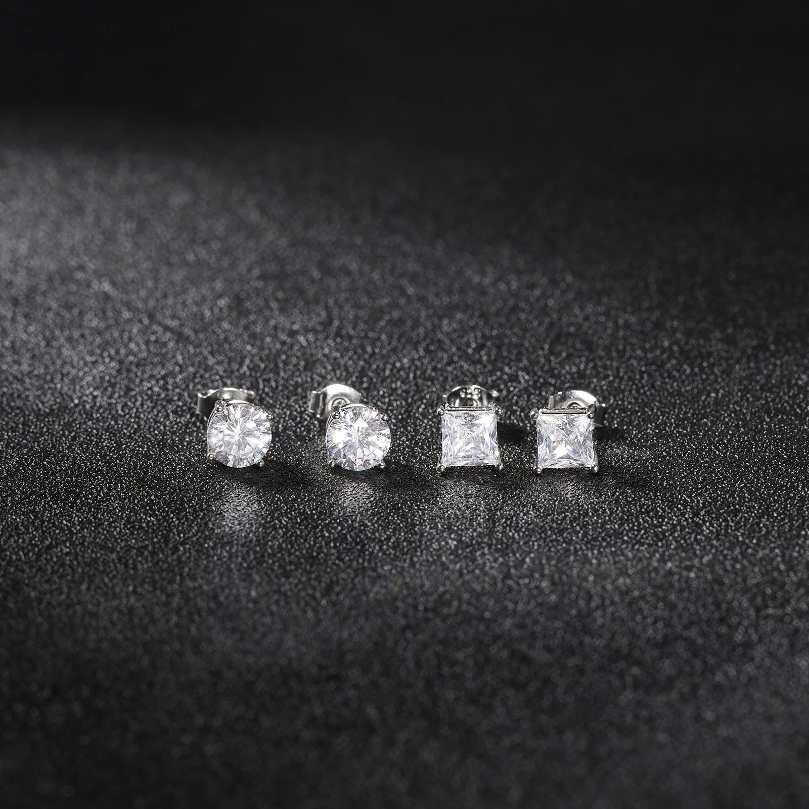 1CT Princess Cut CZ Stud Earrings for Women – 925 Sterling Silver, Perfect for Anniversary or Gifting