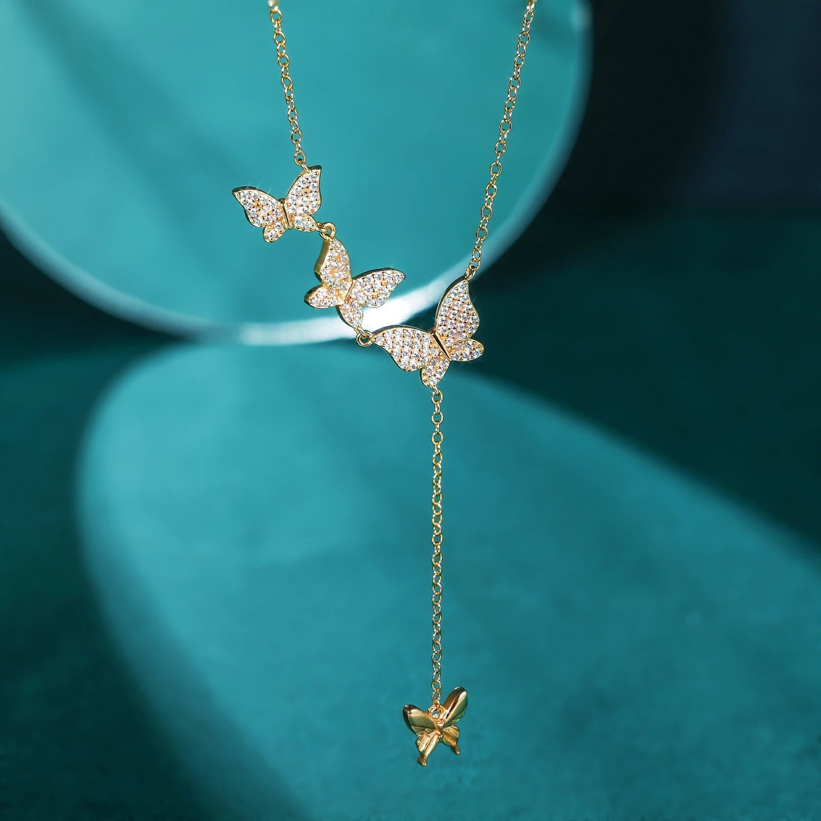 Butterfly Pendant Necklace for Women – 925 Sterling Silver with Zircon, Ideal Gift for Anniversary or Engagement